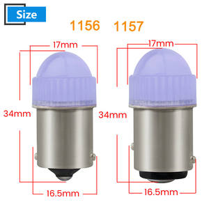 Ba15s P21w Led S25 1156 1157 BAY15D P21/5W 2835 <span class=keywords><strong>Señal</strong></span> de freno de coche Lámpara trasera de estacionamiento Luz de reserva Bombilla automática 12V 24V Verde rosa - Product Image 2