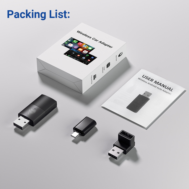 New Arrival Mini Smart Dongle Wireless Android Auto Adapter Convert Car Build-in Wired Android Auto to Wireless Adapter