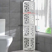 Étagère d'angle de salle de bain de haute qualité, gain de place, étanche, support de papier toilette, organisateur de rangement, idéal pour la salle de bain