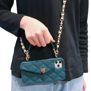 Étui portefeuille pour <span class=keywords><strong>iPhone</strong></span>, étui de luxe élégant en silicone 3D Crossbody Purse Wallet Handbag Cell Phone Case For <span class=keywords><strong>iPhone</strong></span> - Product Image 2