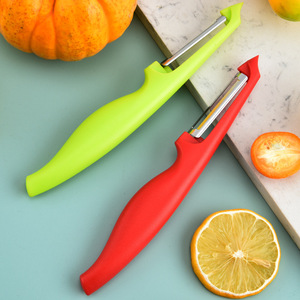 Pelador de frutas y verduras de acero inoxidable, multifuncional, de una pieza, herramientas de cocina, 1 ud. - Product Image 3