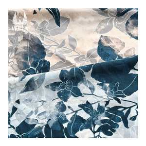 Tissu d'habillement en voile 100 % polyester WI-B07, uni ou imprimé floral, en faille crêpe, <span class=keywords><strong>pour</strong></span> vêtements de mariage, accessoires en gros en stock - Product Image 1