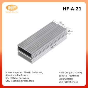 Chuyên nghiệp tùy chỉnh IP54 CNC gia công toàn bộ cơ thể nhôm ép đùn tản nhiệt hộp điện bao vây PCB trường hợp - Product Image 3