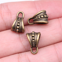 Perle de suspension à picots 16x10mm, grand trou, en alliage d'argent antique, support de pendentif pour bracelet à breloques européen