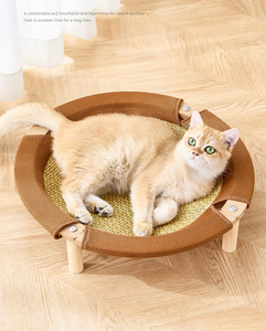 <span class=keywords><strong>Cama</strong></span> Elevada <span class=keywords><strong>para</strong></span> Gatos con Tela Transpirable <span class=keywords><strong>de</strong></span> Ratán o Sisal - Product Image 4
