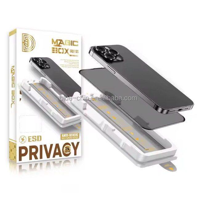 Wholesale Esd 2.5D Anti-Static High Quality Anti Peeping Anti-Dust Full Tempered Glass Screen Protector for Iphone 17 16 Pro