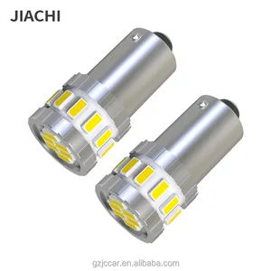 Jiachi ánh sáng T10 BA9s dẫn Bóng đèn máy đèn DC12V siêu sáng tự động xe chỉ số cảnh báo LED Chùm thấp mát trắng 3014Chip 18smd
