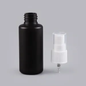 Mini plastik siyah kozmetik sprey şişe 10ml-120ml sis sprey şişesi