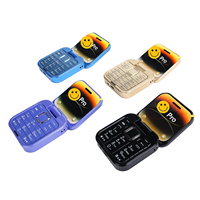Teléfono Móvil 16 Pro Mini Flip 2G, Doble SIM, Marcación Rápida, Vibración, Desbloqueado para Personas Mayores, Plegable, con Radio FM y Pantalla, Ideal para Regalo