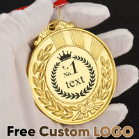 Médaille de récompense en laiton 3D personnalisée avec relief, médaille de compétition en métal gravée avec ruban pour événements sportifs, imprimée en typographie par la marque KQ