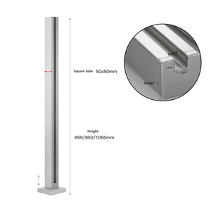 גבוהה באיכות זכוכית מעקה מודרני עיצוב ללא מסגרת נירוסטה זכוכית מדרגות מעקה - Product Image 6