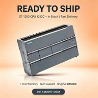 CPU Compacta Siemens SIMATIC S7-1200 CPU 1212C Asequible con 8 DI 24 V CC, 6 DO 24 V CC y 2 AI 0-10 V CC Integrados para la Industria