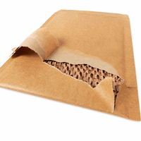 Enveloppe matelassée auto-adhésive en papier kraft alvéolé personnalisée pour l'expédition de produits électroniques fragiles, de livres et de colis e-commerce