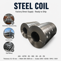 Bobines d'acier laminées à chaud non allié de qualité supérieure à prix d'usine A36 SAE1006 S235JR SPHC Q355B SS400 2-16mm certifiées CE ROHS pour applications maritimes/chaudières