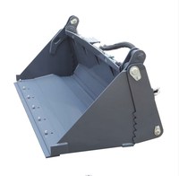Bucket Multifungsi 4 in 1 untuk Skid Steer Wheel Loader Termasuk Fungsi Pemuatan, Perataan, Penjepitan, dan Pembongkaran.