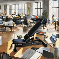 Banc réglable pour usage commercial en salle de sport, équipement de musculation et de fitness, robuste