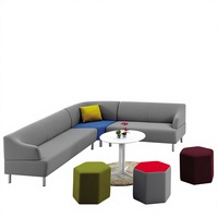 Canapé d'angle en L - Tissu doux, design moderne pour appartement et hôtel, durable, écologique, trois places