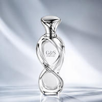 Flacon de parfum personnalisé avec impression sérigraphique, design nouveau, de haute qualité, unique et élégant, flacon en verre vide avec vaporisateur.