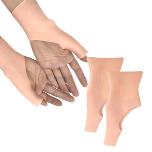 압축 젤 아킬레스 건 뒤꿈치 보호대 활액낭염 건염 부드러움 족저 근막염 교정기 용 실리콘 무릎 슬리브 - Product Image 3