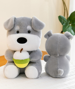 Peluche chien Schnauzer Milk Tea mignon et câlin, de haute qualité, bon marché, OEM/ODM d'usine, idéal <span class=keywords><strong>pour</strong></span> les cadeaux - Product Image 5