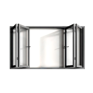Bifold veranda oteller için özelleştirilmiş su geçirmez alüminyum katlanır kapılar temperli cam villa tarım evleri atölyeler hastaneler - Product Image 2