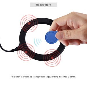 DC12V Silver Button Push Button Start <b>Switch</b> Keyless Go Rfid Car Alarm - Product Image 3