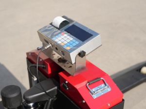 Transpalette électrique 2T avec balance numérique, batterie au plomb-acide, utilisation en entrepôt intérieur - Product Image 2