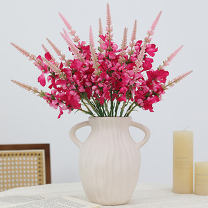 <b>Artificial</b> Lavender And Violet <b>Bouquets</b> Silk Flowers High Simulation Wedding Home Decorations - Product Image 2