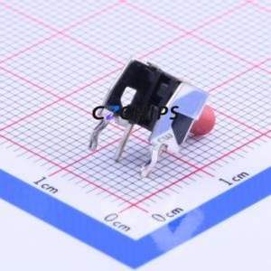 SKHHLSA010 Tactile Switch Through hole Component (THT) Switch Single Pole Single Throw Round Button Right Angle Insert 6.2mm - Product Image 2