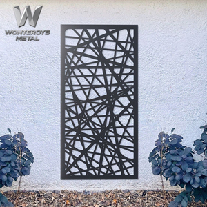 Panneau découpé au laser en aluminium <span class=keywords><strong>Mashrabiya</strong></span>, rideaux en treillis métallique, clôture extérieure CNC, panneau à revêtement en poudre pour projet de façade - Product Image 5