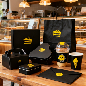 Scatole Personalizzate con Logo per Alimenti, Confezioni per Ciambelle e Waffle, Scatole di Carta all'Ingrosso per Pasticceria, Dessert, Dolci da Asporto, Biscotti e Torte - Product Image 2