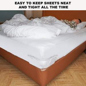 Bed <b>Sheet</b> Holder with Lock Strips <b>Sheet</b> Fixing Straps Fitted Clips Bed <b>Sheet</b> Corner Gripper <b>Bedding</b> Fastener - Product Image 5