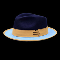 Sombrero Fedora de Lana para Mujer y Hombre, Estilo Francés, Boina Británica Vintage, Sombrero de Ala Ancha para Otoño