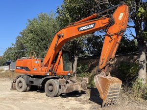 Excavatrice sur roues d'occasion Doosan DH210W-7 d'origine coréenne, modèle 2018, 21 tonnes, moteur PLC, équipement de construction à vendre - Product Image 5
