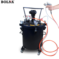 Seau de peinture pneumatique 20L avec agitateur automatique et système de pulvérisation à air comprimé