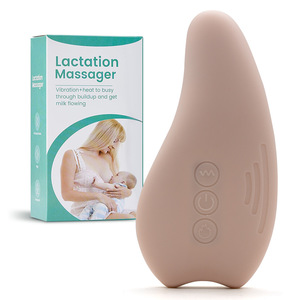Masajeador de Senos para Lactancia, Vibrador Cálido, Masaje de Lactancia, 3 Modos, Batería de 800 mAh, Carga Magnética, Material ABS+Silicona - Product Image 1