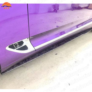 Bentley Continental GT tarzı Mansory için karbon Fiber ön dudak yan etek arka difüzör arka Spoiler Hood izgara - Product Image 3