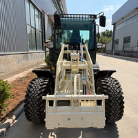 Chargeuse sur pneus articulée de 1,5 tonne avec cabine de luxe pour travaux de construction intensifs