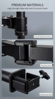 Support d'ordinateur portable en fer pur noir de marque WT, réglable, capacité de charge de 9 kg pour écrans de 17 à 32 pouces – Prix usine