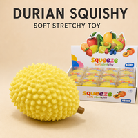 Jouet Squishy Durian en forme de fruit à picots, jouet anti-stress à presser, cadeau fantaisie, pour 14 ans et plus, ensemble en boîte de présentation pour la vente au détail
