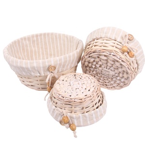 Pane di salice naturale fatto a mano e vassoio di frutta leggero uso quotidiano multiuso cesto di <span class=keywords><strong>legno</strong></span> confezionato in cartoni - Product Image 1