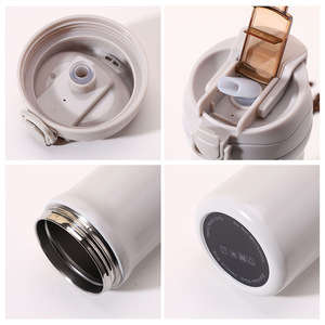 17 Oz / 500 Ml Insulated <b>Water</b> <b>Bottle</b>, Stainless Steel Thermo Coffee Travel Mug - Product Image 2