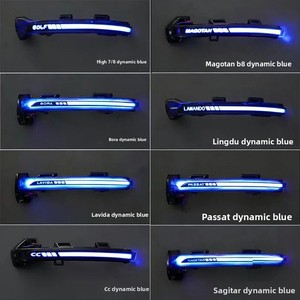 Pour la série Volkswagen : Rétroviseur <span class=keywords><strong>dynamique</strong></span> avec <span class=keywords><strong>clignotant</strong></span> séquentiel, éclairage de virage, modification et mise à niveau, lumière LED avec lettres - Product Image 6