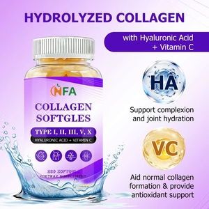 คอลลาเจนซอฟต์เจลฉลากส่วนตัว ผสมวิตามินซี ไบโอติน และกรดไฮยาลูโรนิก ช่วยบำรุงผิวพรรณ ข้อต่อ ความชุ่มชื้น สารต้านอนุมูลอิสระ และระบบย่อยอาหาร - Product Image 3