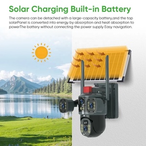 <span class=keywords><strong>Camera</strong></span> an ninh ngoài trời 4Lens 3 màn hình 12MP 6K 360 PTZ IP65 năng lượng mặt trời 4G tí<span class=keywords><strong>ch</strong></span> hợp mic giám sát V380 - Product Image 6