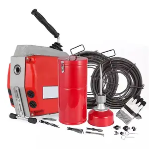 250w 370w Electric Drain Cleaner Machine Toilet Automatic Snake Sewer Cleaning Equipment