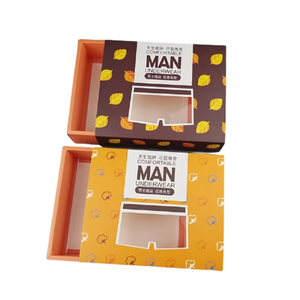 Caja de Cartón Negra Personalizada con Ventana Transparente, Caja de Regalo para Ropa Interior Masculina, para Calzoncillos y Bóxers - Product Image 6