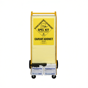 Kit anti-déversement pour acide sulfurique sur roues avec tampons absorbants et contenants - Product Image 2