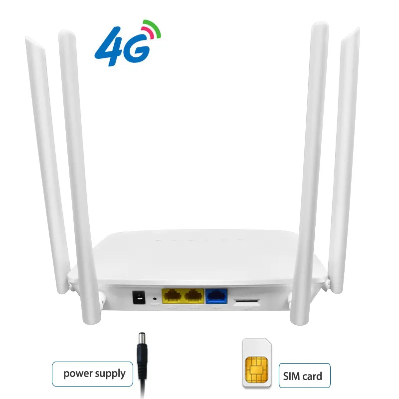 4g LTE Router with Sim Card Slot wi fi wi fi sim 300Mbps Wireless 4g Router 4* 5dBi Antennas wifi router 4g with sim