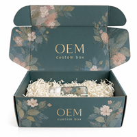 Boîtes en carton ondulé écologiques imprimées sur mesure avec dorure à chaud pour vernis à ongles, huiles, faux cils et emballages de beauté